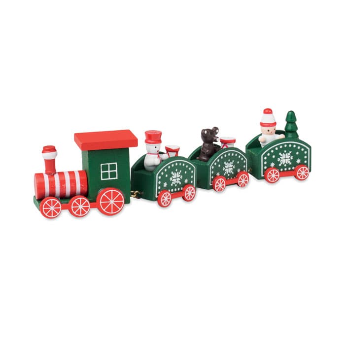 Train de Noël en bois