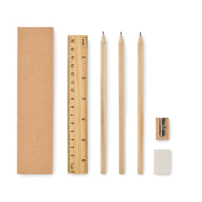 Set d'écriture boîte en papier