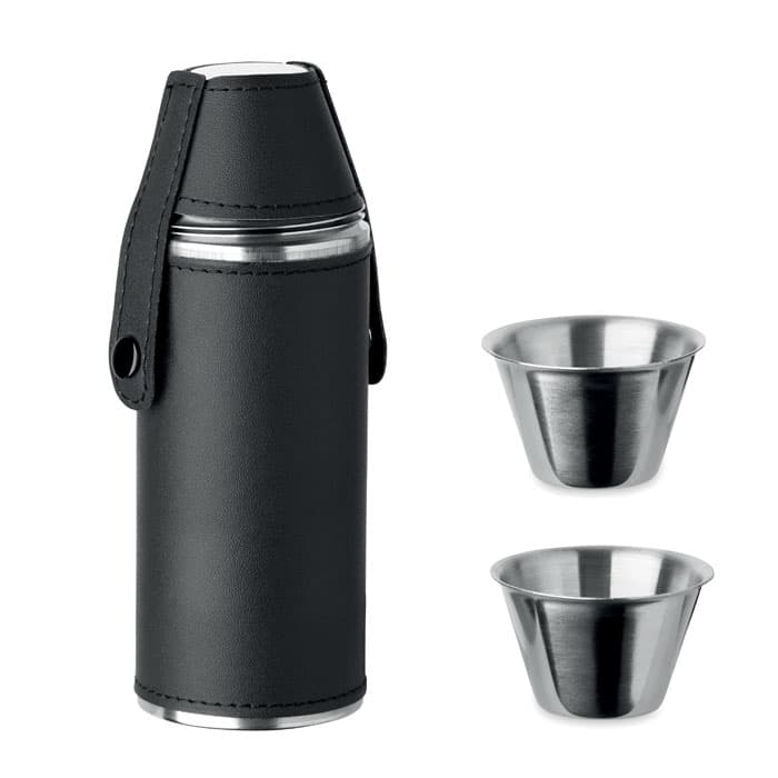 Bouteille avec gobelets