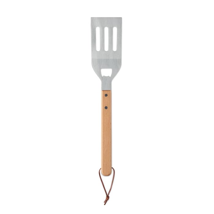Spatule pour barbecue en hêtre