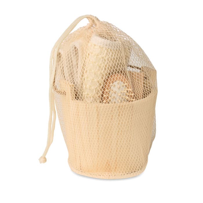 Coffret de bain baquet en bois