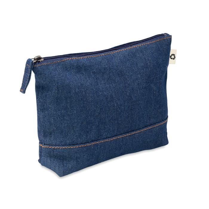Trousse en denim recyclé