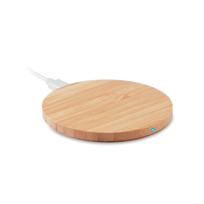 Chargeur sans fil en bambou 15W