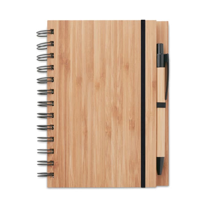 Carnet et stylo en bambou