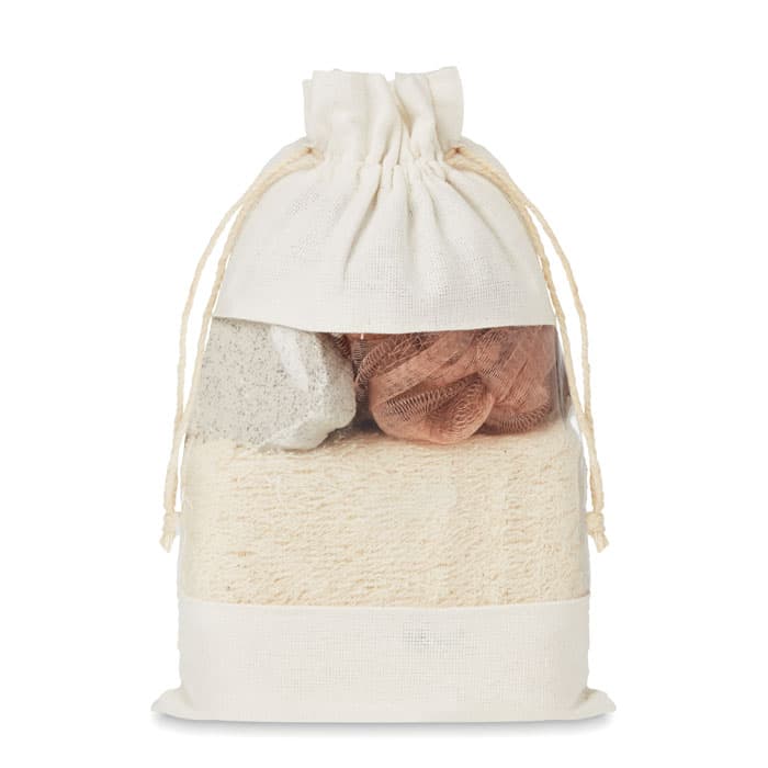 Set de bain pochette coton