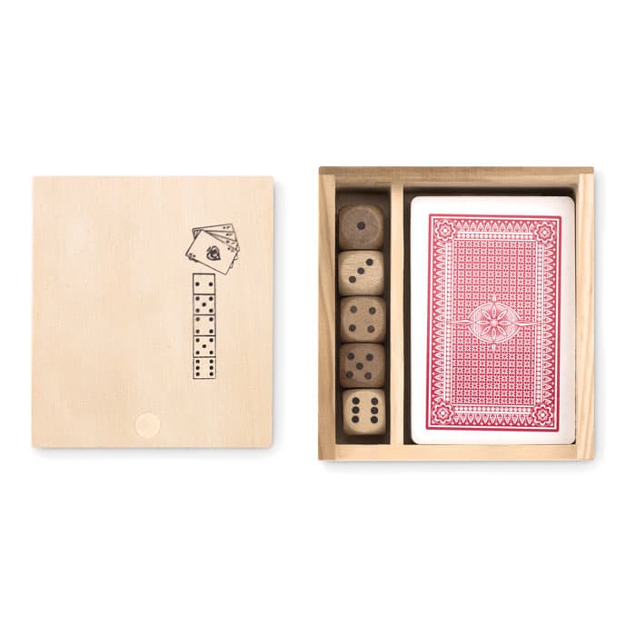 Cartes à jouer et 5 Dés