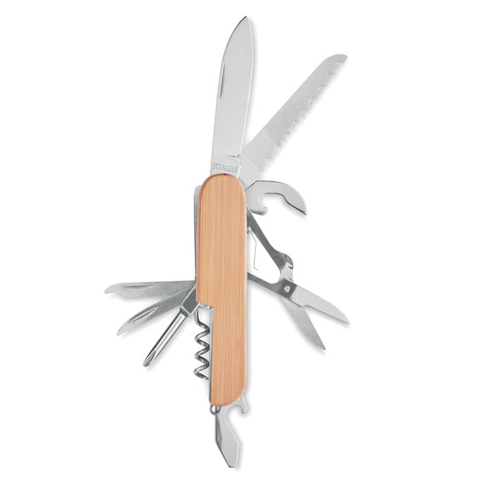 Couteau multi outils en bambou